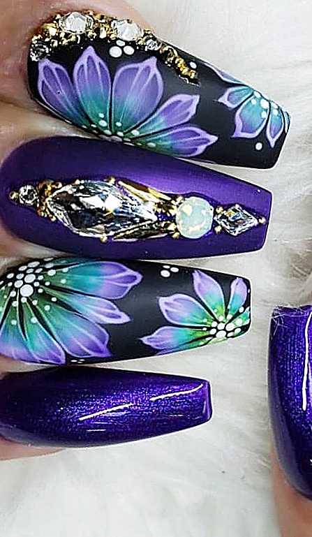 45 Polished and Matte Acrylic Nail Designs - Page 39 of 45 - Womens ideas