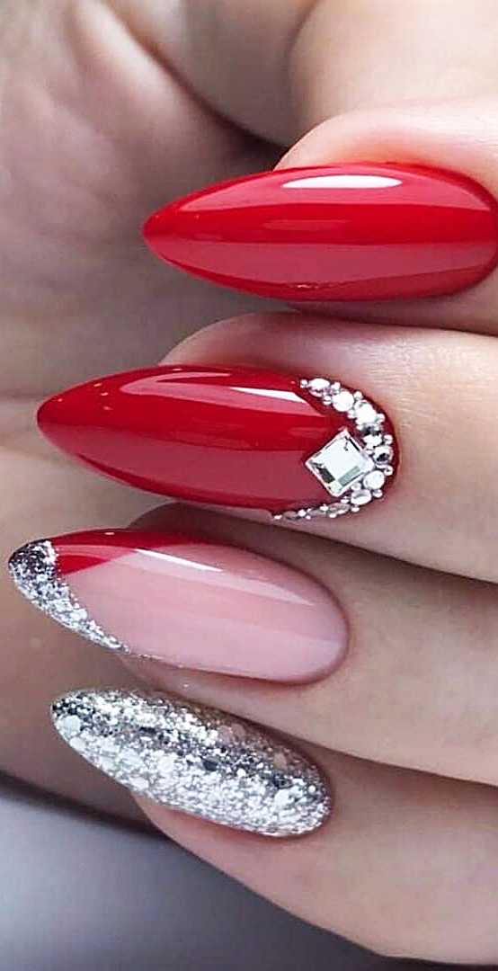 38 Red Nails Design Ideas. Different Coffin, Acrylic and Polish ...