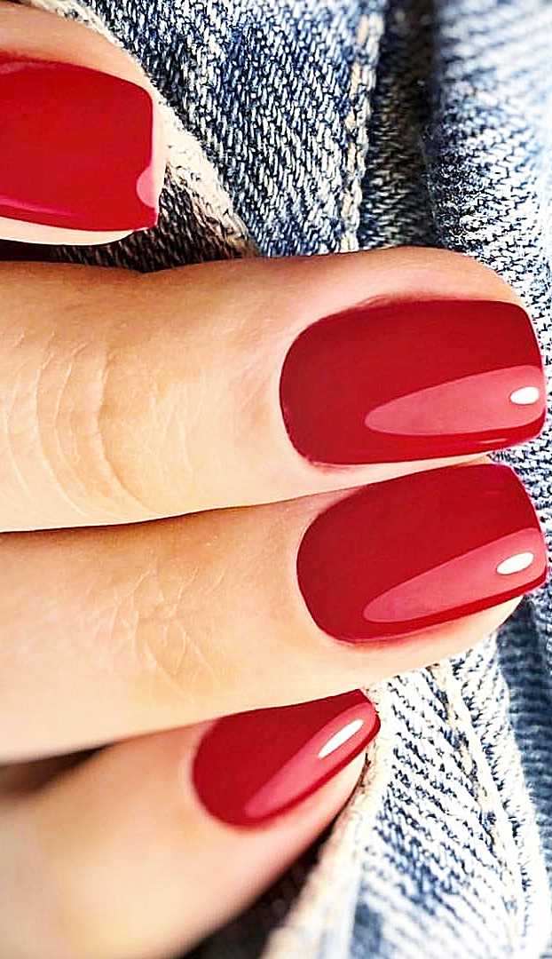 Matte Black and Red Ombre Short Press-On Nails – Belle Rose Nails