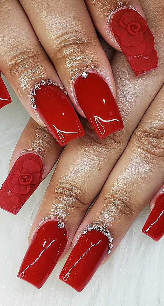 9 Best Red Nail Art Designs with Pictures | Styles At LIfe