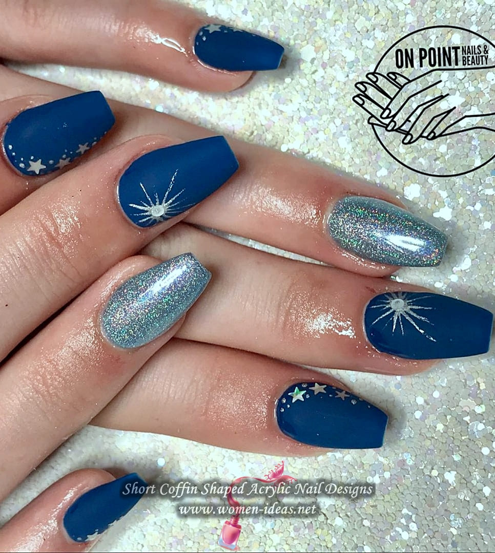 Beauty and Personal Care / Simple Halloween Nails | Nails, Blue acrylic  nails, Cute acrylic nails