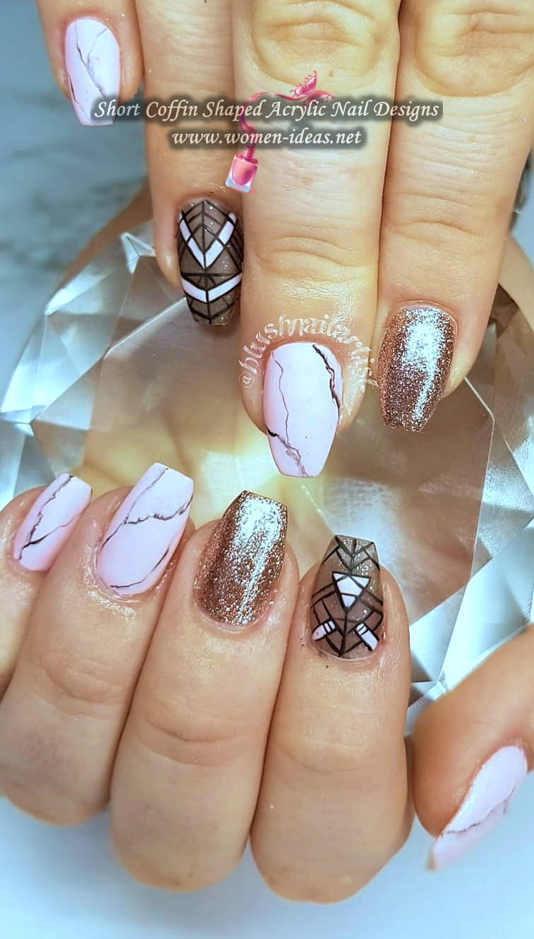 12 Ways to Wear Coffin Shaped Nails — Design Ideas for Ballerina Nails