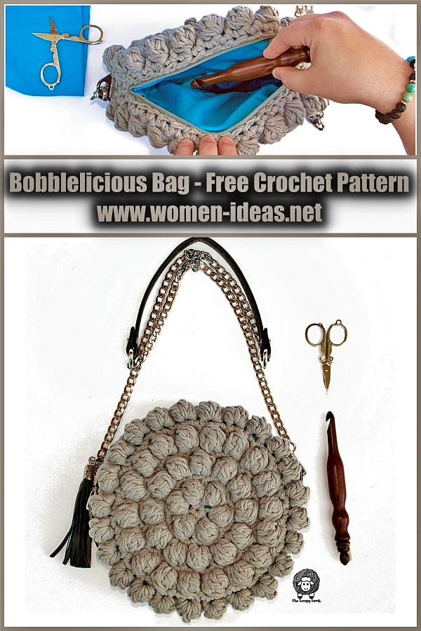 Free Crochet Bag Pattern Instruction for Beginners at Easy Level